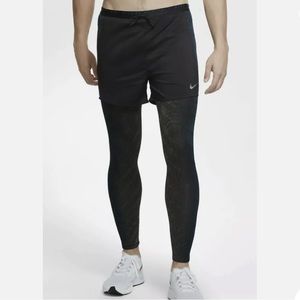 Nike RUN DIVISION HYBRID RUNNING TIGHTS W/ Shorts Sz XL